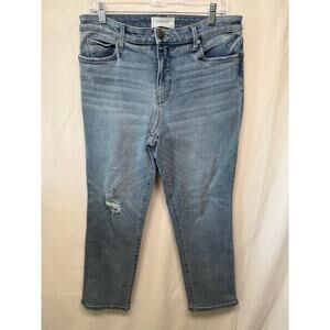 Evereve Modern Fit The Ever Straight Mid Rise Jeans, Size 31